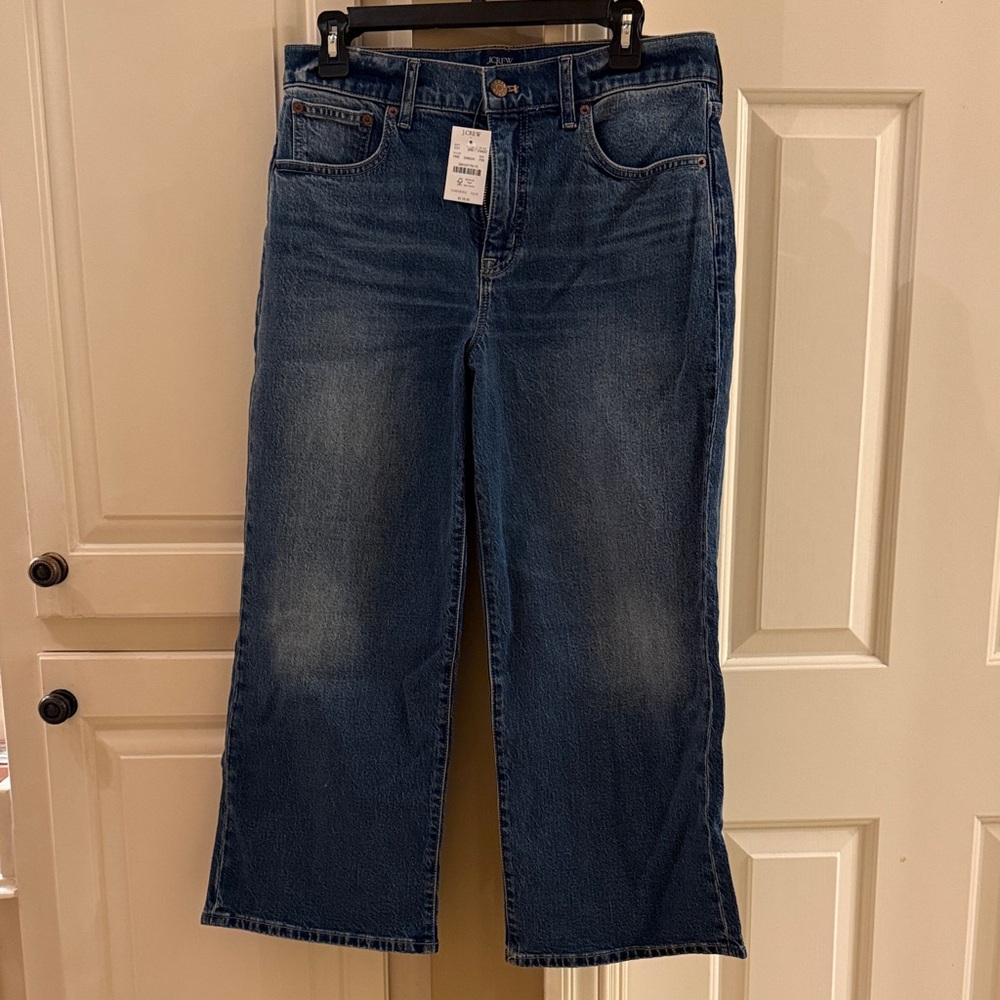 J. Crew Women's Cropped Blue Jeans